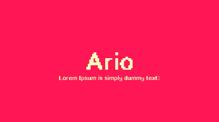 Ario Font