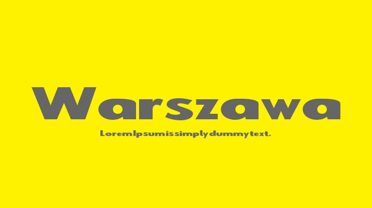 Warszawa Font Family