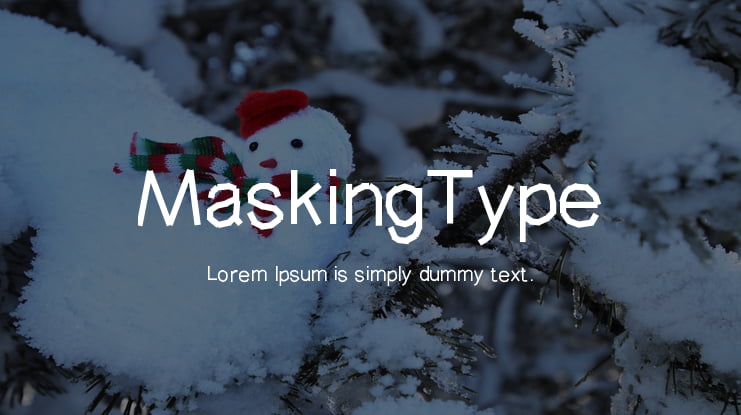 MaskingType Font