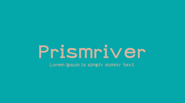 Prismriver Font
