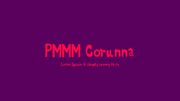 PMMM Corunna Font