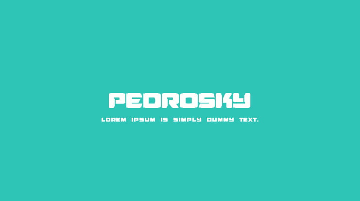 pedrosky Font