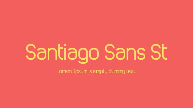Santiago Sans St Font