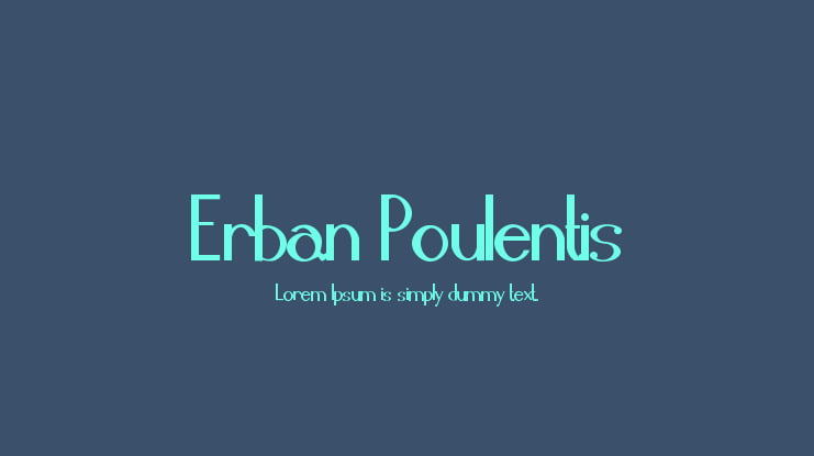 Erban Poulentis Font
