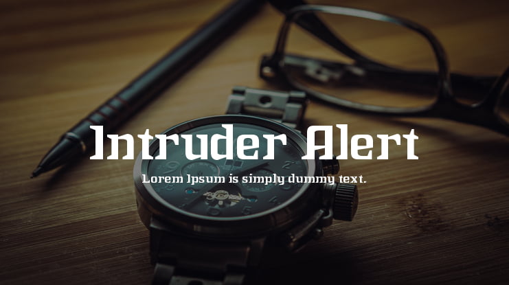 Intruder Alert Font