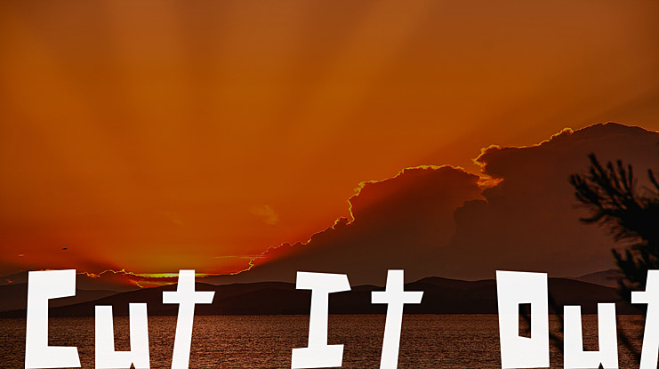 Cut It Out Font