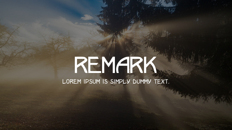 Remark Font