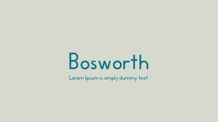 Bosworth Font