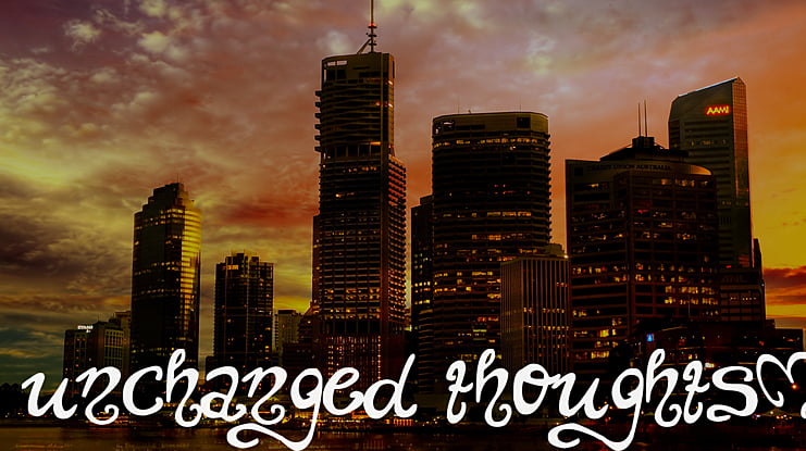 Unchanged Thoughts Font