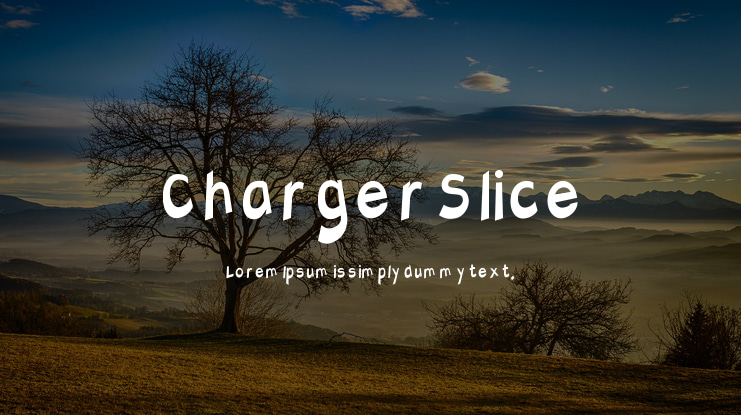 Charger Slice Font Family