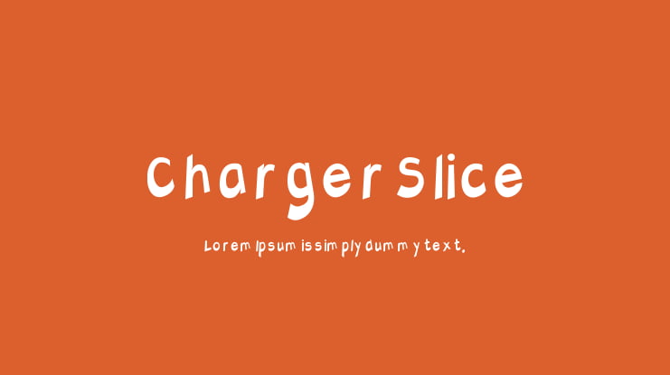 Charger Slice Font Family