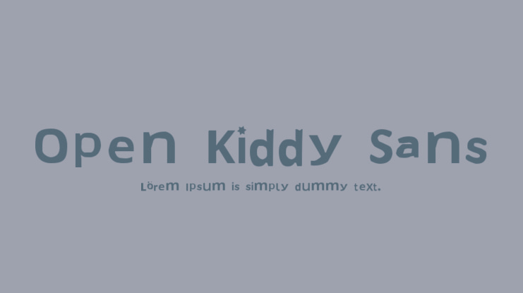 Open Kiddy Sans Font