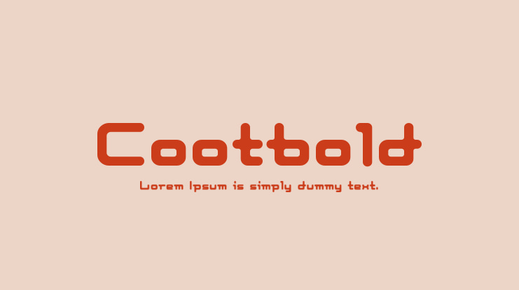 Cootbold Font Family