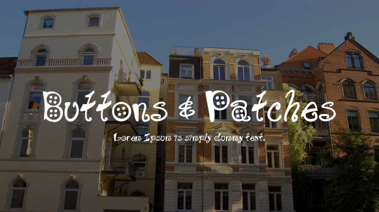 Buttons & Patches Font