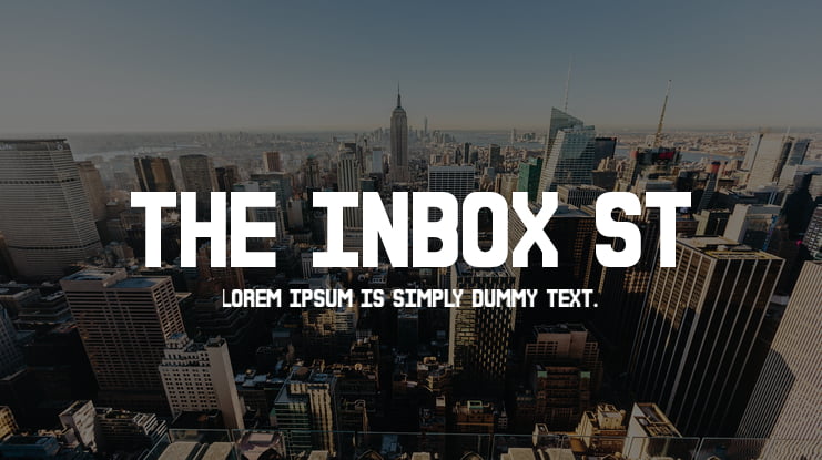 The Inbox St Font
