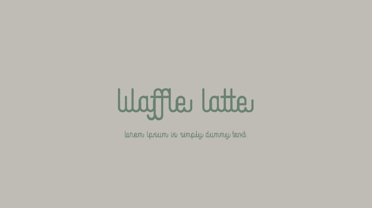 Waffle Latte Font