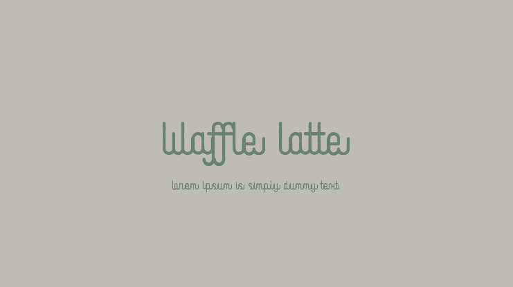 Waffle Latte Font
