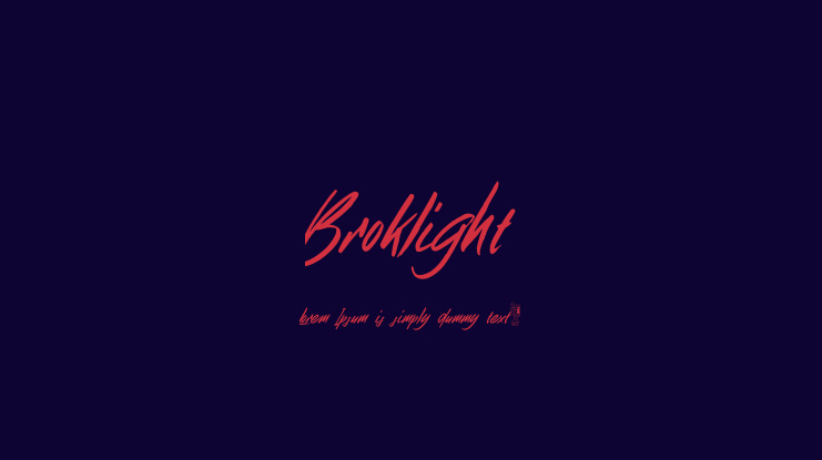 Broklight Font