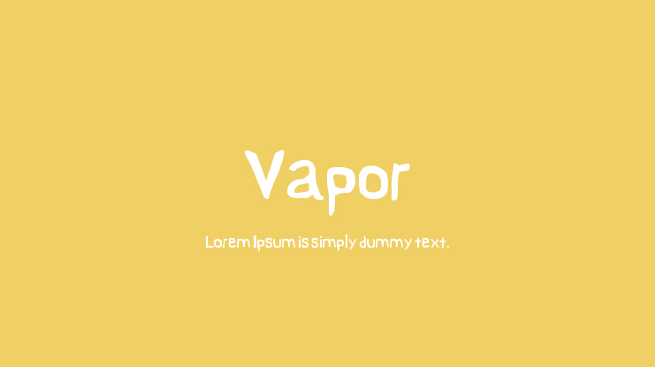 Vapor Font Family