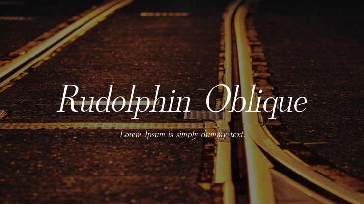 Rudolphin Oblique Font Family