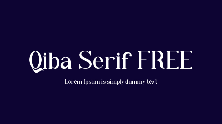 Qiba Serif FREE Font Family