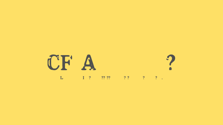CF America Font