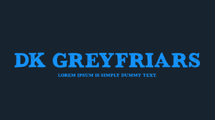 DK Greyfriars Font