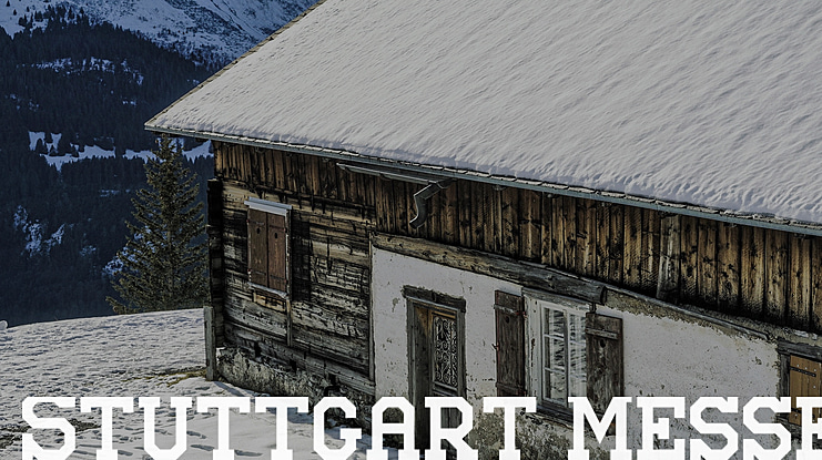 Stuttgart Messe Font