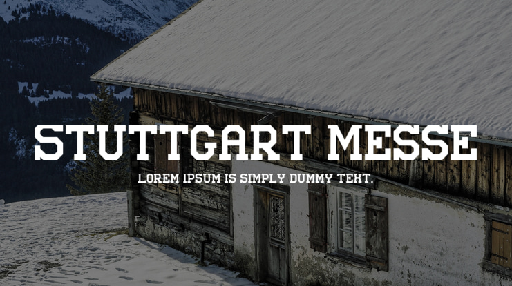 Stuttgart Messe Font