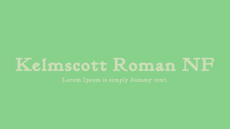 Kelmscott Roman NF Font Family