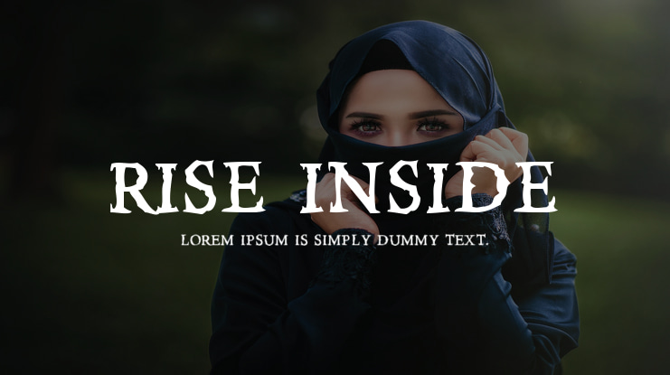 Rise Inside Font