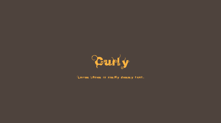 Curly Font