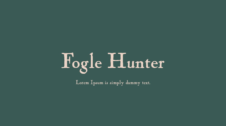 Fogle Hunter Font