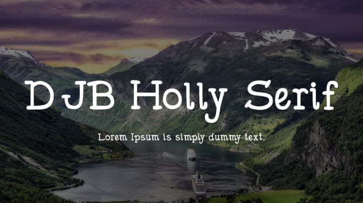 DJB Holly Serif Font Family