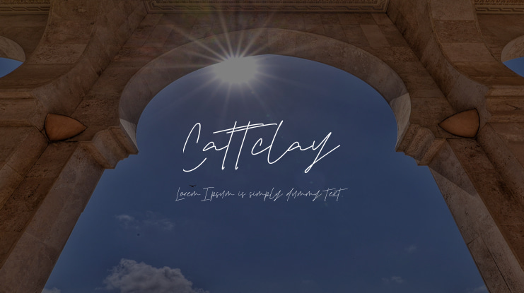 Cattclay Font