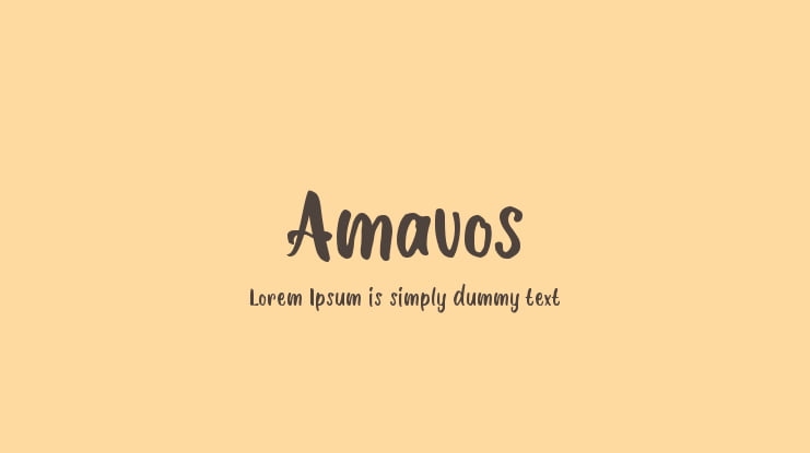 Amavos Font