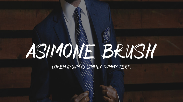 Asimone Brush Font