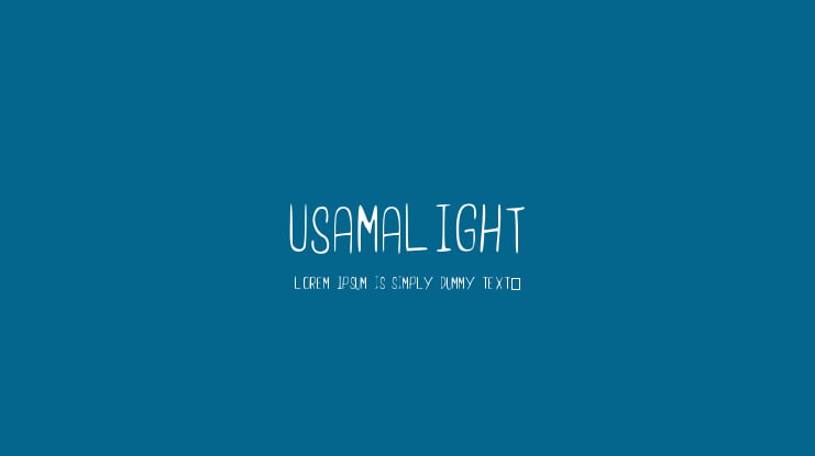 UsamaLight Font