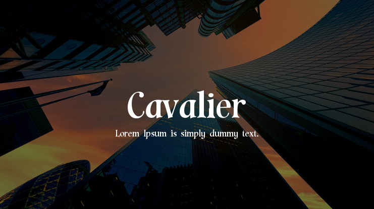 Cavalier Font