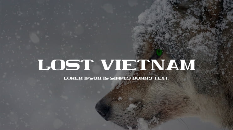 Lost Vietnam Font