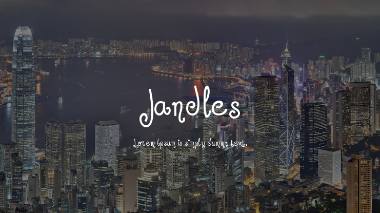Jandles Font