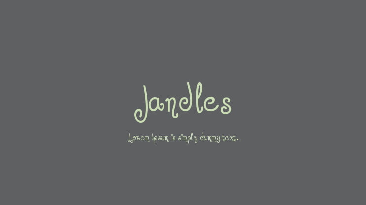 Jandles Font