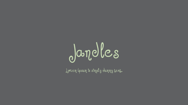 Jandles Font
