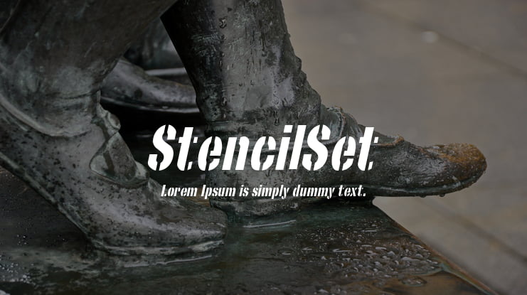 StencilSet Font