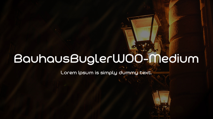 BauhausBuglerW00-Medium Font