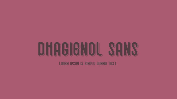 Dhagienol Sans Font