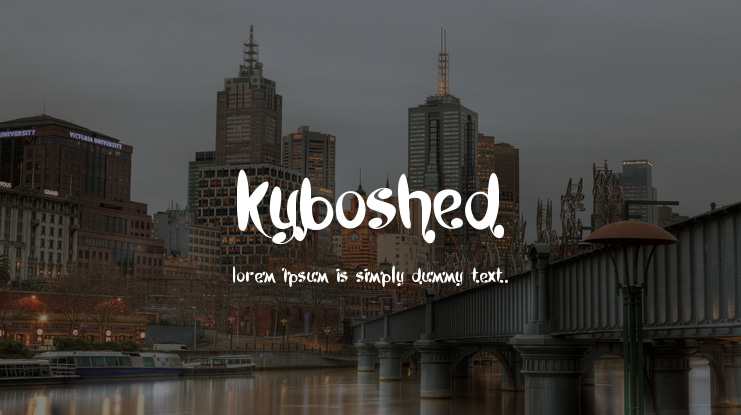 Kyboshed Font