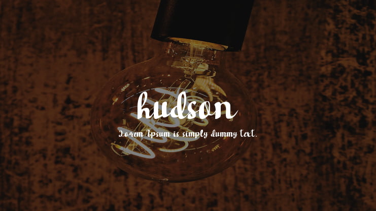 hudson Font