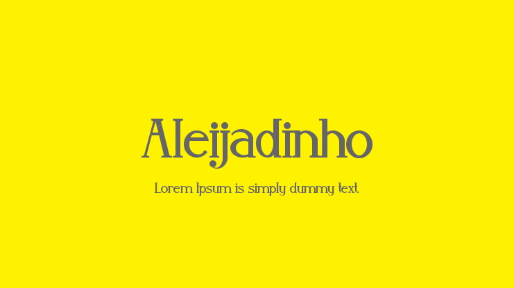 Aleijadinho Font