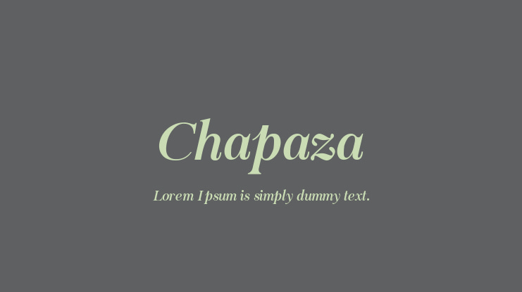 Chapaza Font